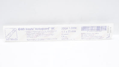 BD 382533 Insyte Autoguard BC Shielded IV Cath. 20Ga x 1.00inch (x)